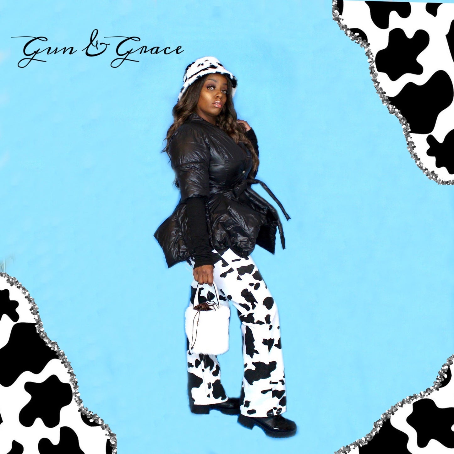 Cow Print Jeans